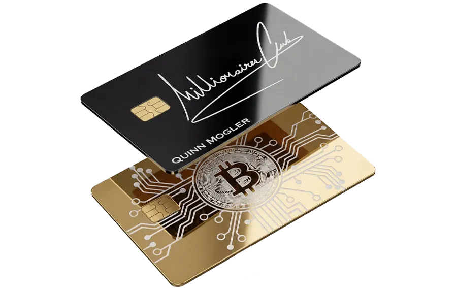 Custom metal credit card with laser engraved design