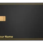 Exclusive black metal credit card for VIP customers