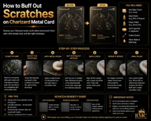 How to Buff Out Scratches on Charizard Metal Card
